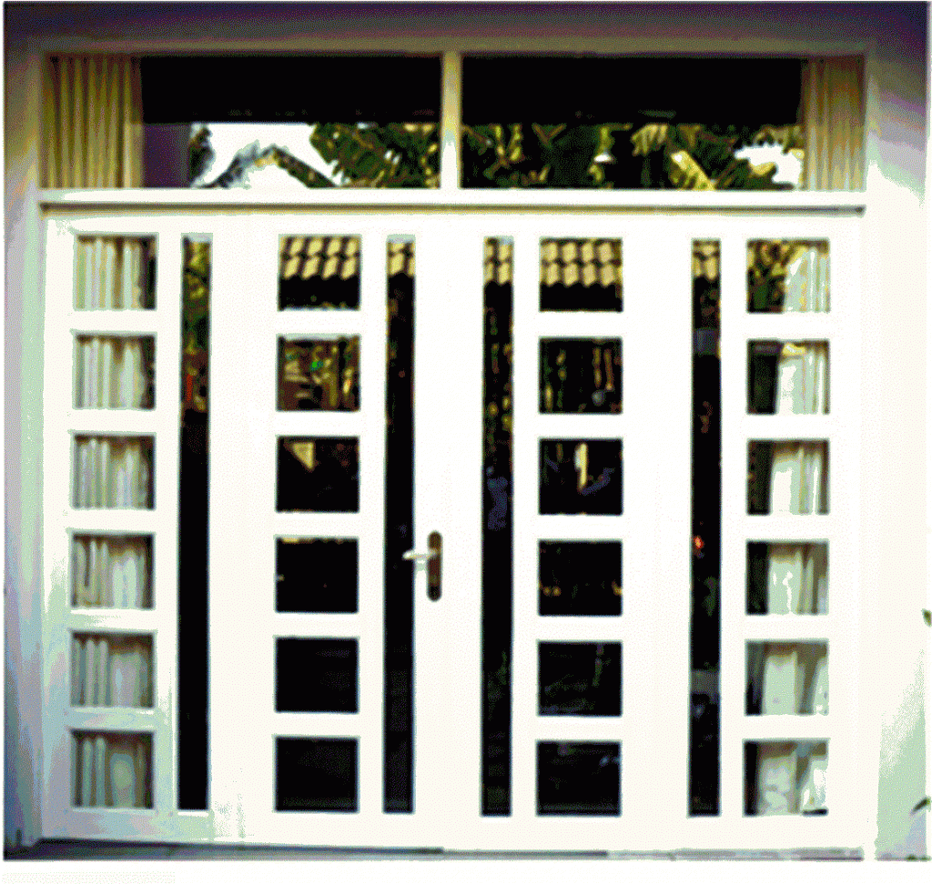 Mẫu 7: Mẫu cửa sắt 4 cánh đẹp 